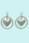 Pearl Heart Earrings