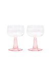 The Romy Set of Wine Glasses - Set of 2 Blush