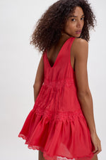 Free People In The Groove Mini Slip - Poppy Red