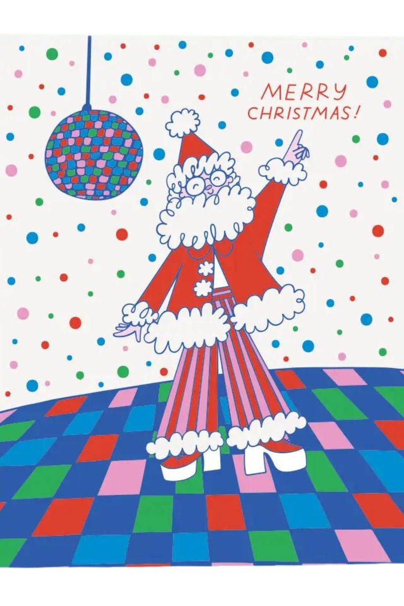 The Good Twin Cards - Disco Santa