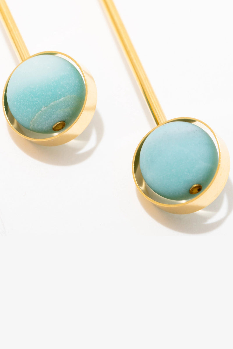 Larissa Loden Aberrant Earrings - Amazonite