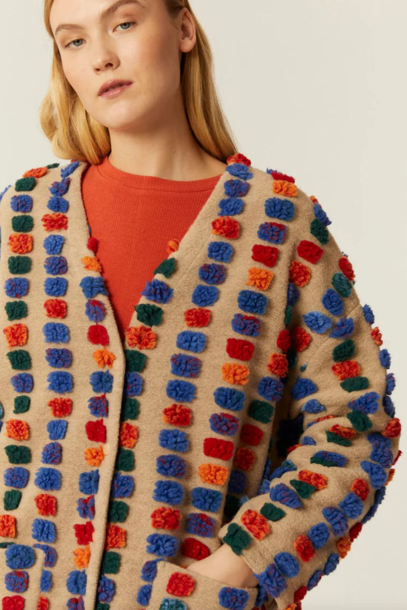 Pepaloves Abrigo PomPom Coat