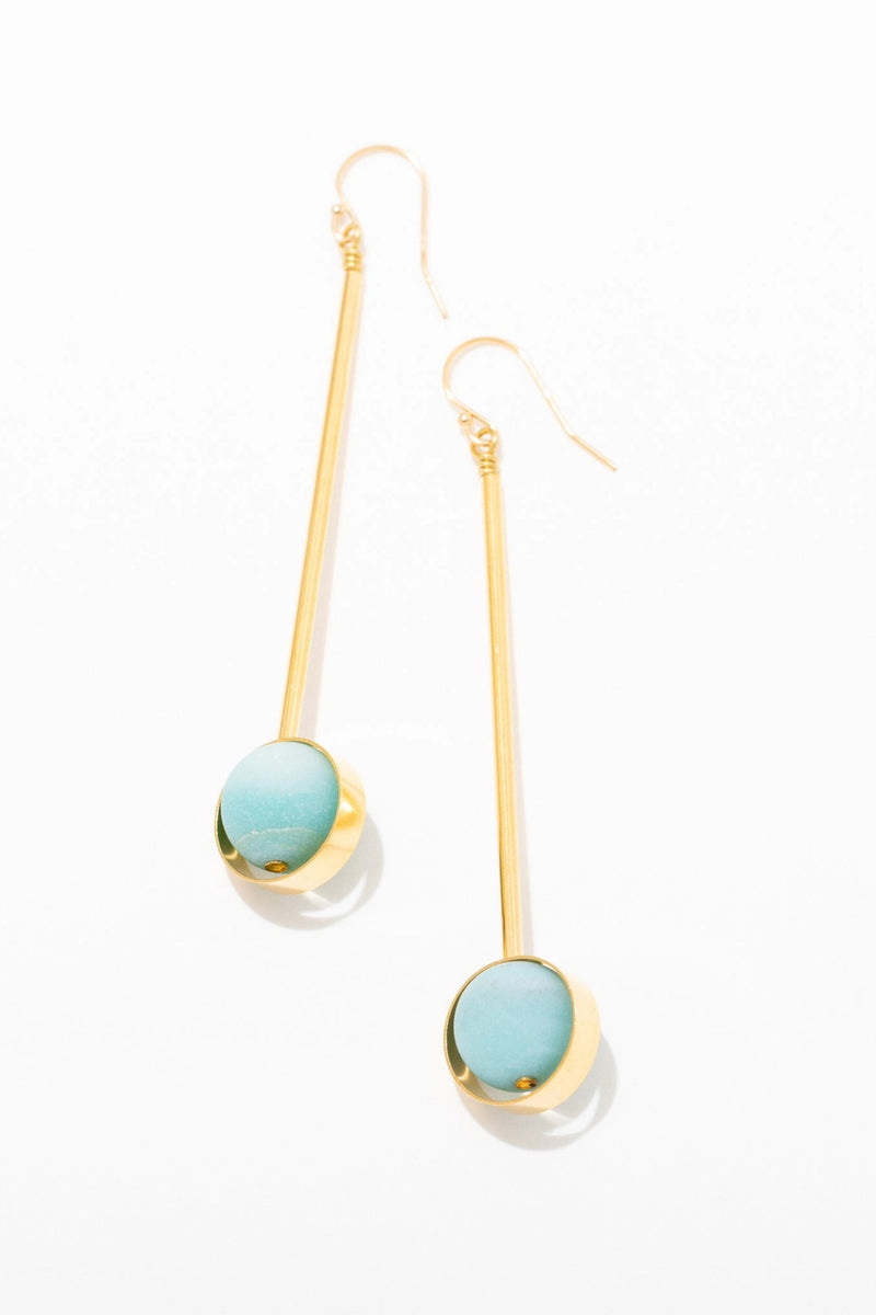 Larissa Loden Aberrant Earrings - Amazonite