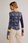 Free People Blissful Layering Tee - Navy Combo