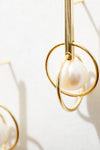 Pearl Geo 14K Gold Plated Drop Earrings