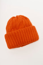 Free People Coast Line Beanie - Electric Orange