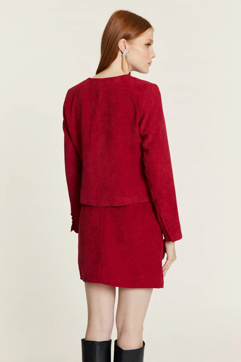 Pepaloves Chaqueta Corta De Pana - Roja