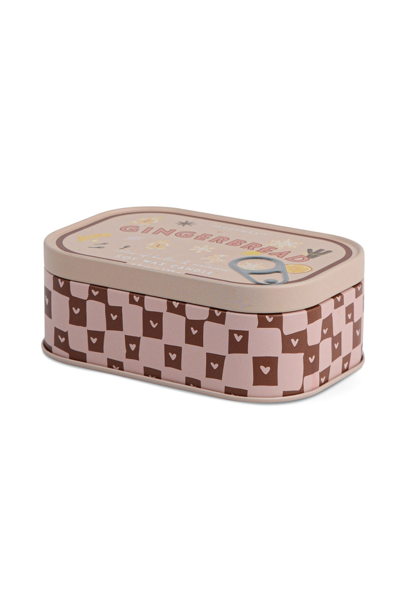 Paddywax 4.5 oz Bistro Printed Tin - Gingerbread