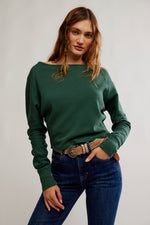 Free People Jess Long Sleeve Top - Seamoss