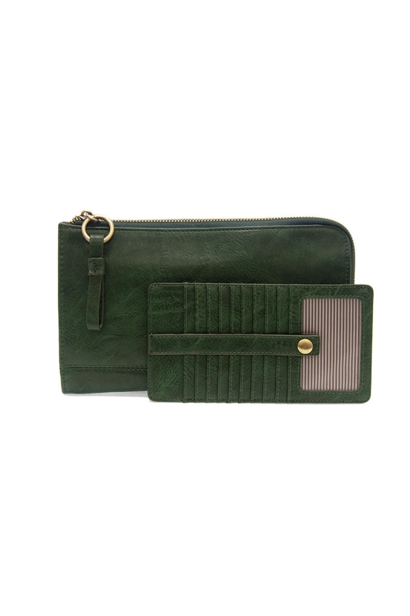 Karina Convertible Wristlet | Crossbody - Emerald