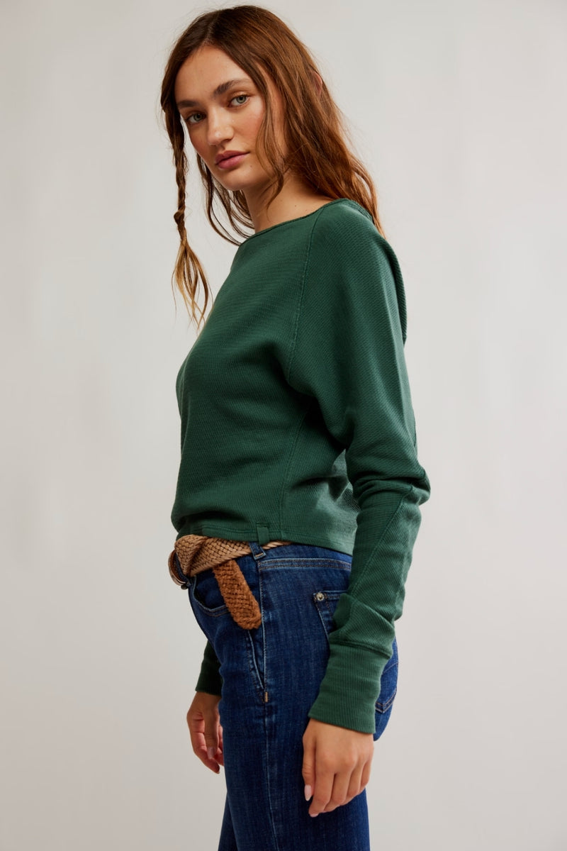 Free People Jess Long Sleeve Top - Seamoss