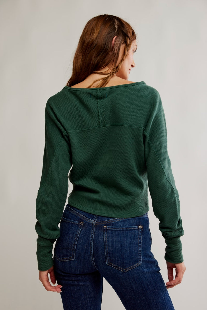 Free People Jess Long Sleeve Top - Seamoss