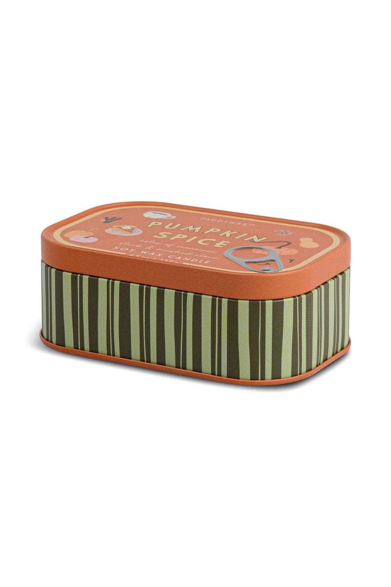 Paddywax 4.5 oz Bistro Printed Tin - Pumpkin Spice