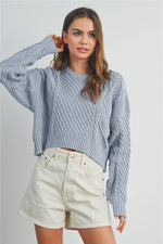 Neo Cable Knit Sweater - Blue