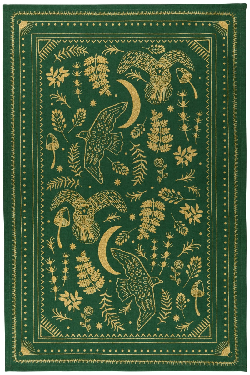 Cotton Linen Kitchen Towel Set - Moonlit