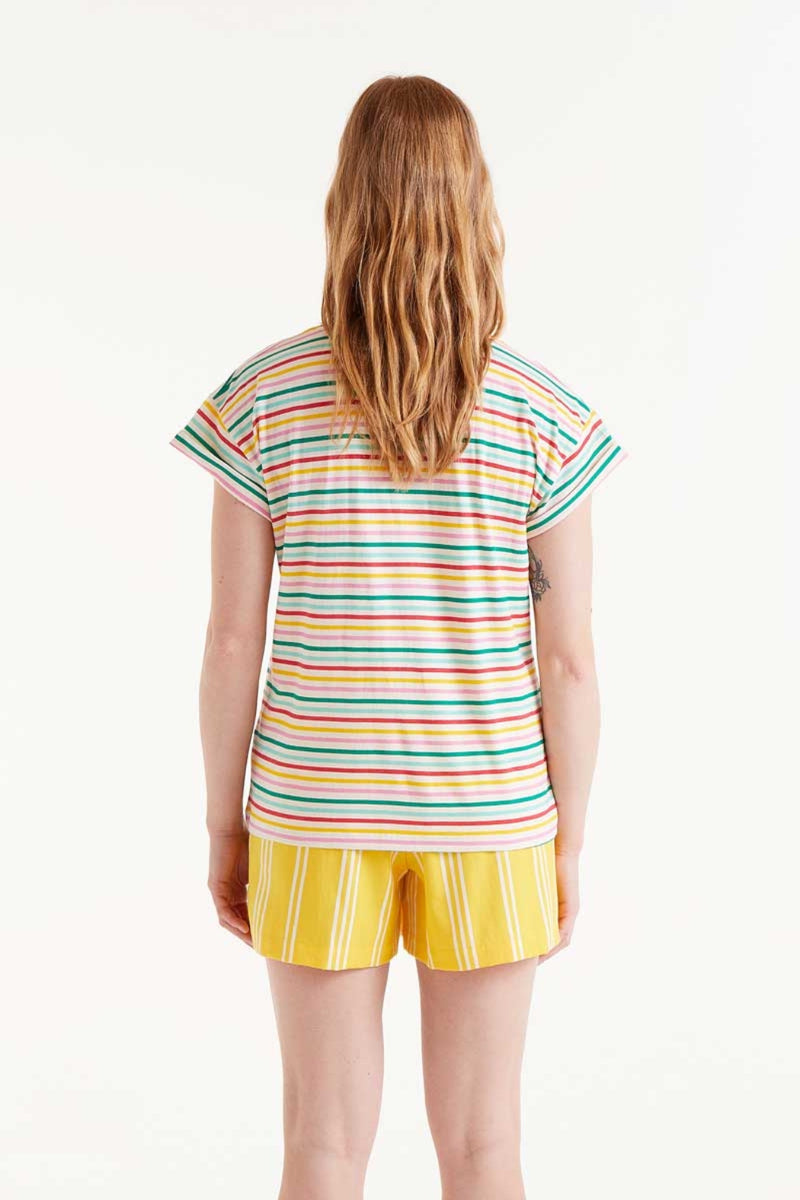 Cruz T-Shirt Mixed Stripe