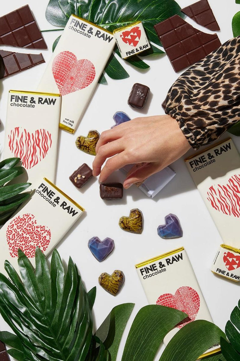 FINE & RAW Valentines 2024 Mixed Truffle Box - 8 pieces