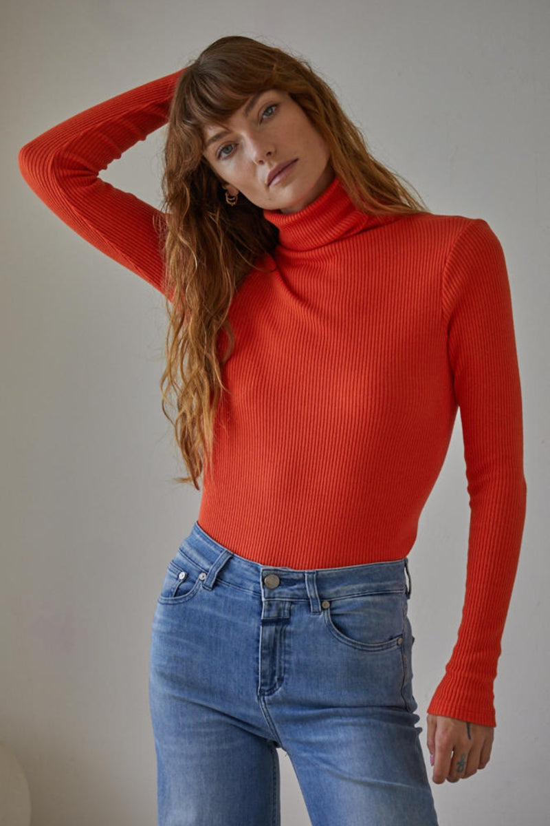 The Lavinia Top Red Orange