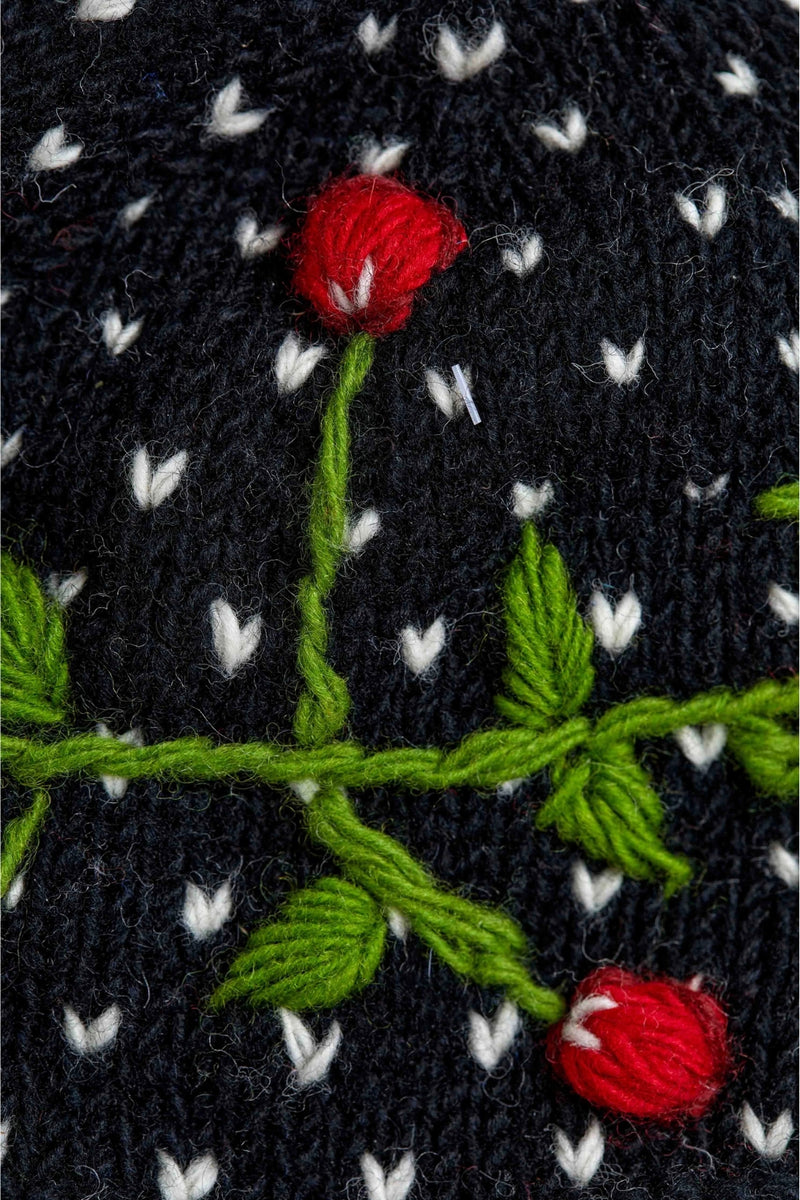 By Many Hands Knit Mittens Cherries A La Mode