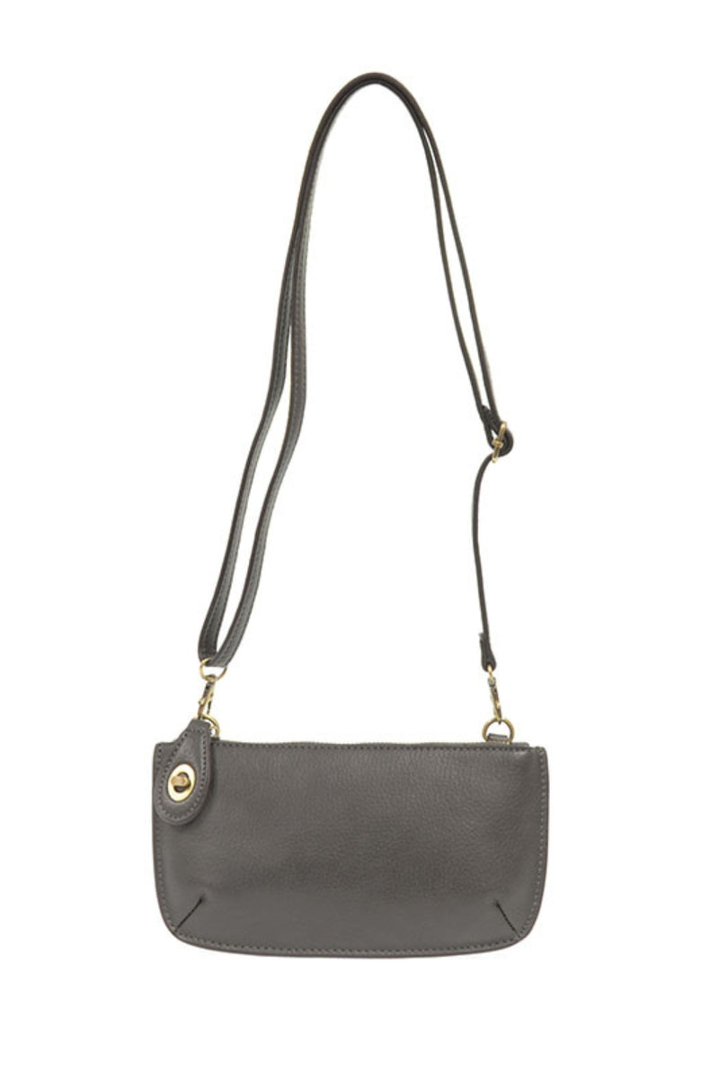 Mini Crossbody Wristlet Dark Grey