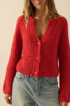 Zayn Cardigan - Red Orange