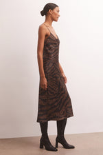 Z Supply Lark Wild Dot Slip Dress - Black