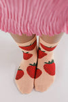 Baggu Crew Sock Strawberry