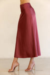 Sierra Slip Skirt -  Dark Rose