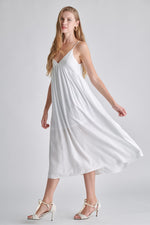 Cece V-Neck Maxi Dress - Off White
