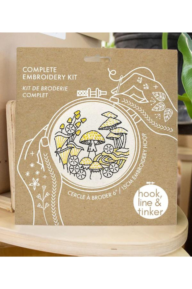 Hook, Line and Tinker Embroidery Kit - Fungus Among Us