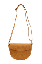 Luna Crescent Crossbody with Braided Handle Toffee