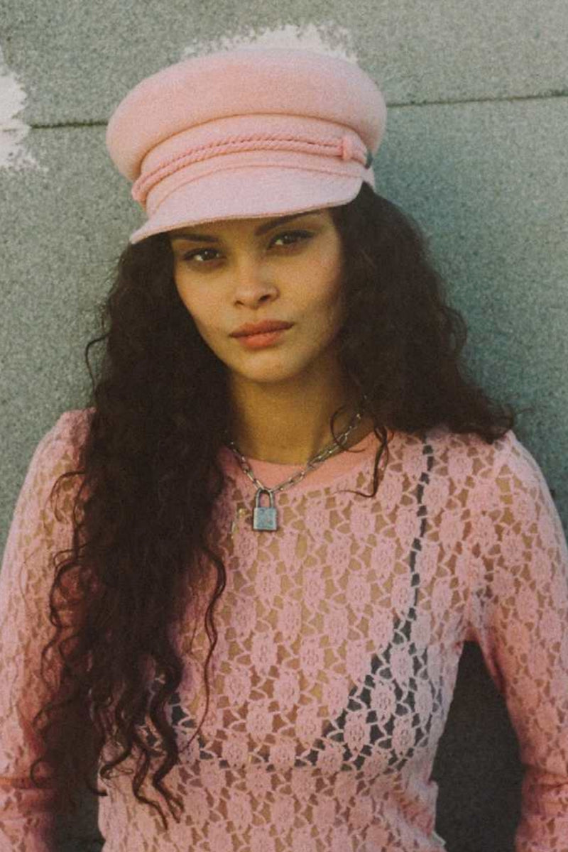Brixton Kayla Cap - Soft Pink Boucle