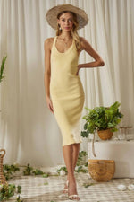 Hope Sweater Rib Midi Dress - Butter
