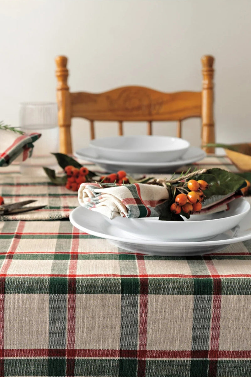Noel Plaid Christmas Napkins - Set of 4