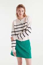Compañia Fantastica Elena Cardigan - Black + White