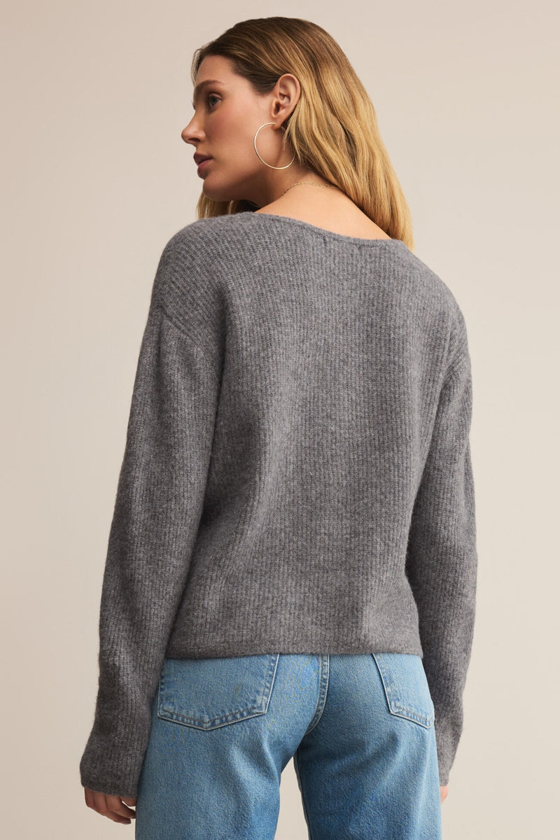 Z Supply Emile Cardigan - Classic Heather Grey