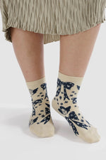 Baggu Crew Sock Cherub Bows