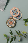 Beaded Coasters Set of 4 - Disco Formation