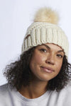 Coal Maizy Knit Pom Beanie - Cream