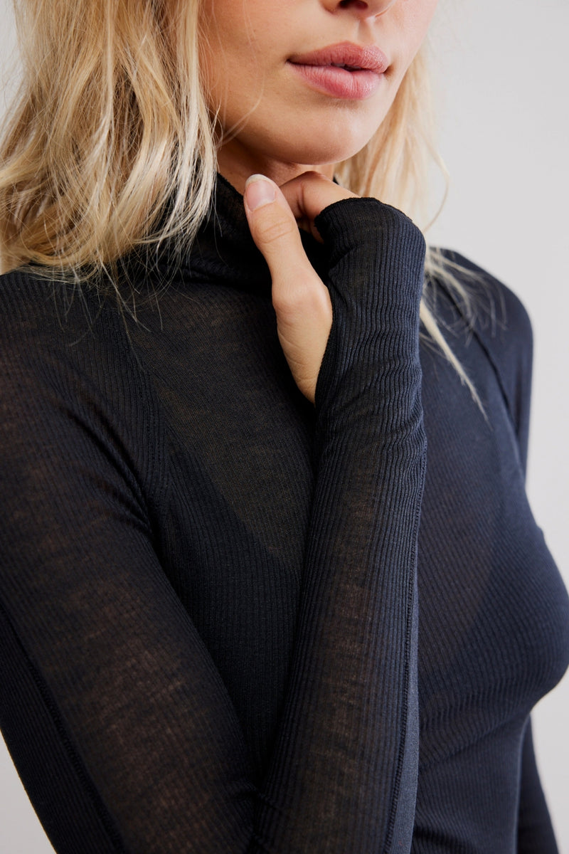 Free People Close To Home Layering Top - Black