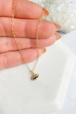 Crystal Eye Charm Necklace