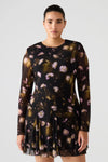 Steve Madden Bliss Dress - Black Ditsy Floral