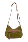 Hallie Corduroy Hobo Bag - Olive