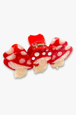 Mushroom Hair Clip - Red