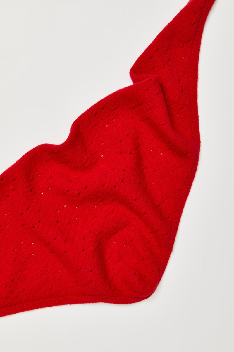 Free People Essential Triangle Scarf - Red