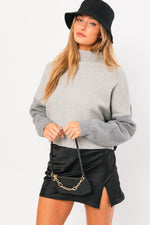 Jazmin Colorblock Sweater - Grey/Black