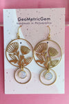 Garden Earrings - Opalite & Brass
