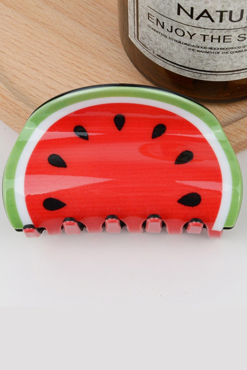 Cute Fruit and Vegetable Hair Claw Clip - Watermelon