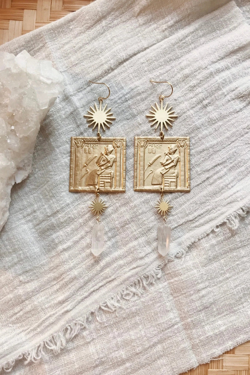 Flatwoods Fawn Sun God Earrings