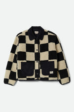 Brixton Delilah Sherpa Jacket - Black/Natural